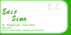 edit simo business card